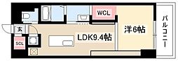 SK BUILDING-901 6階1LDKの間取り