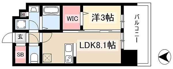 デュオフラッツ栄 ｜愛知県名古屋市中区栄5丁目(賃貸マンション1LDK・8階・31.39㎡)の写真 その2