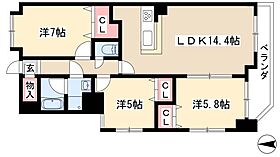 Ambiente泉  ｜ 愛知県名古屋市東区泉3丁目30-17（賃貸マンション3LDK・2階・73.35㎡） その2