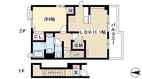 ソレイユメゾン  ｜ 愛知県名古屋市中川区法華西町43（賃貸アパート1LDK・2階・46.09㎡） その2