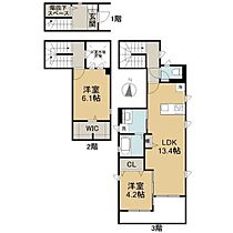 S-castle  ｜ 愛知県名古屋市西区城西5丁目9-4（賃貸アパート2LDK・3階・73.30㎡） その2