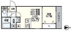 ベネフィス高畑  ｜ 愛知県名古屋市中川区中郷2丁目91（賃貸アパート1LDK・3階・31.32㎡） その2