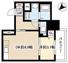 ディアレイシャス東別院II  ｜ 愛知県名古屋市中区千代田4丁目10-11（賃貸マンション1DK・8階・28.59㎡） その2