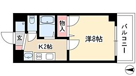 プラーチド  ｜ 愛知県名古屋市中村区名駅5丁目3-17（賃貸マンション1K・8階・24.57㎡） その2