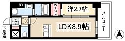 メイクスアート名駅南IV 13階1LDKの間取り