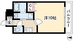 ABC　SAKURA GARDEN 6階1Kの間取り