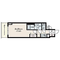 S-RESIDENCE東別院 14階1Kの間取り