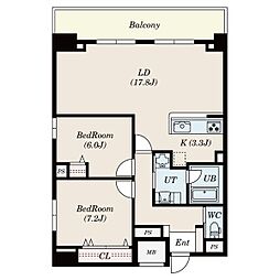 間取図画像 2LDK