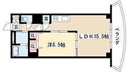 Ｍｅｄｉｏ18 5階1LDKの間取り