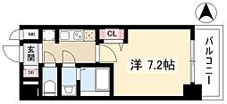 アドバンス名古屋アウリィ 1Kの間取図画像