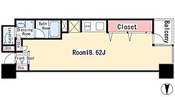 グランアベニュー栄 ワンルームの間取図画像
