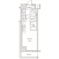 ザ・パークハビオ名古屋松原 1Kの間取図画像