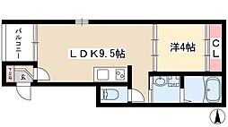 ハーモニー高畑ザ・レジデンス 1LDKの間取図画像