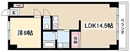 グランクレーア本陣 1LDKの間取図画像