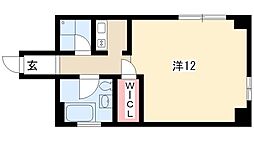 シュタットメゾン2 ワンルームの間取図画像