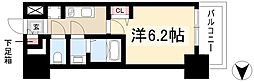 ディアレイシャス名古屋大須通 1Kの間取図画像