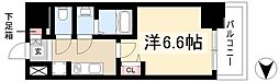 ディアレイシャス名古屋大須通 1Kの間取図画像