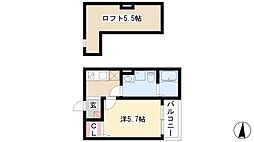 PastosoK 1Kの間取図画像