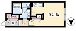 MTM東別院 1Kの間取図画像