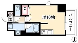 プロシード大須 ワンルームの間取図画像
