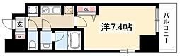 セイワパレス丸の内駅前プレミア 1Kの間取図画像