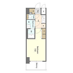 S-RESIDENCE名古屋菊井aline 1Kの間取図画像