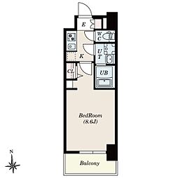 S-RESIDENCE尾頭橋beaute 1Kの間取図画像