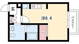 ライブコート丸の内 ワンルームの間取図画像