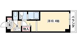 サウス名駅 1Kの間取図画像