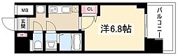 アドバンス名古屋ブランシュ 1Kの間取図画像