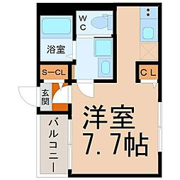 メゾン・ド・ボヌール名古屋 ワンルームの間取図画像