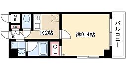 サクシードMt.1金山 1Kの間取図画像