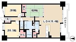 エルザセンティア久屋 3LDKの間取図画像