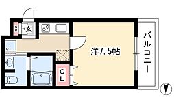エルフラット 1Kの間取図画像