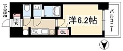 プレサンス太閤通ファシール 1Kの間取図画像