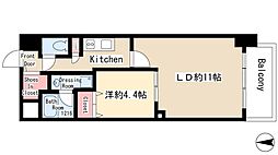 aLATOSHIRAKABE 1LDKの間取図画像