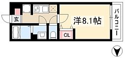 リブリ・ノースマウンティン 1Kの間取図画像