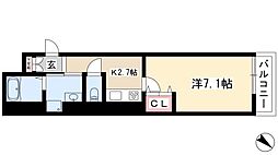 ラコルタブローン 1Kの間取図画像