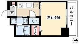 unroom 1Kの間取図画像