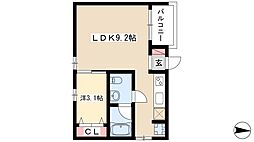 コレクション黒川 1LDKの間取図画像