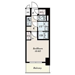 S-RESIDENCEKamimaezuSouth 1Kの間取図画像