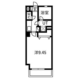 コンフォ清水 1Kの間取図画像