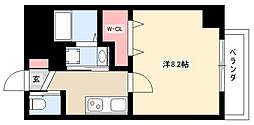 Ceres志賀本通 1Kの間取図画像