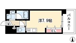 エスポアール泉 ワンルームの間取図画像