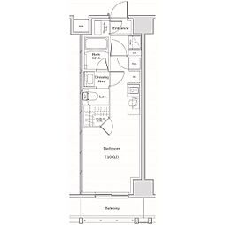 ザ・パークハビオ名古屋松原 1Kの間取図画像