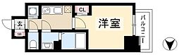 エステート金山 1Kの間取図画像