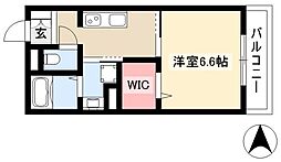 リオプラデーラ 1Kの間取図画像