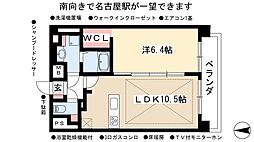 プレサンス名古屋STATIONビジュ 1LDKの間取図画像