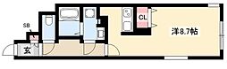 ルミナスパレス千代田 ワンルームの間取図画像