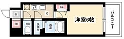 ディアレイシャス上前津 1Kの間取図画像